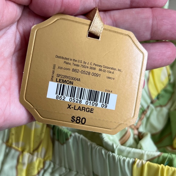 NWT 🍋 Ryegrass Tiered Maxi Lemon Dress Size XL - Picture 9 of 9